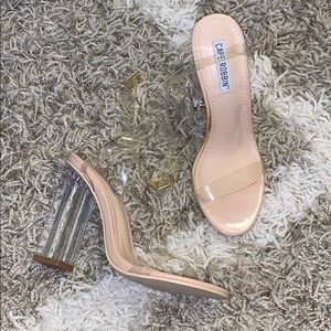 Cape Robbin-Glass heel-nude